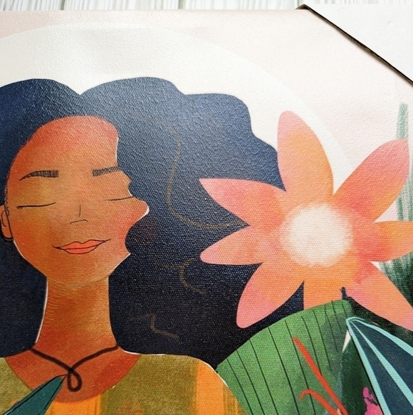 The Love Garden Canvas from Jena Holliday Modern Wall Decor 12 X 12 NWT - Picture 2 of 5